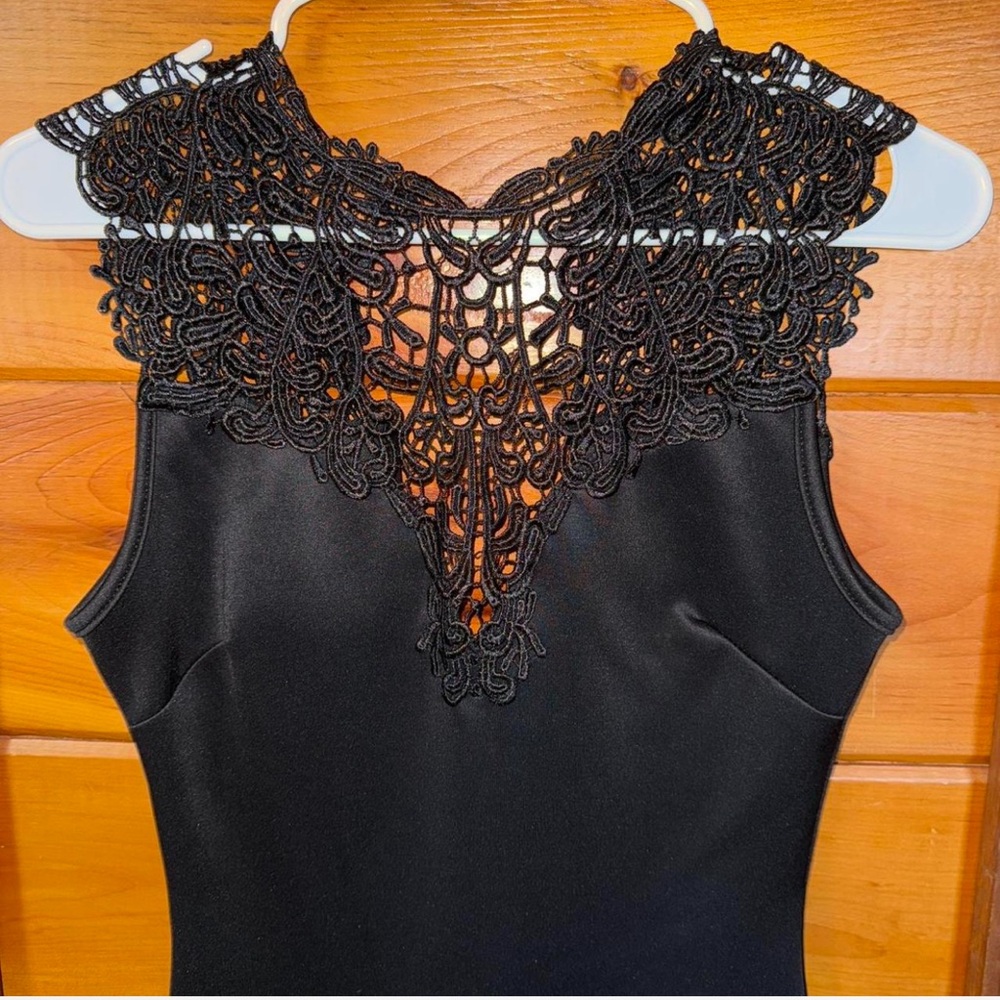 Black lace dress